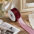 thumbnail image 4 of Luoshdecor Wired Ribbons,for DIY Handmade Bows Crafts, Gift Wrapping and Christmas Party Decoration, 1.5 in x 9.8 Yards, 4 of 7