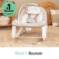 thumbnail image 3 of Ingenuity Keep Cozy 3-in-1 Vibrating Infant & Toddler Baby Bouncer and Rocker Chair - Linden, 3 of 8
