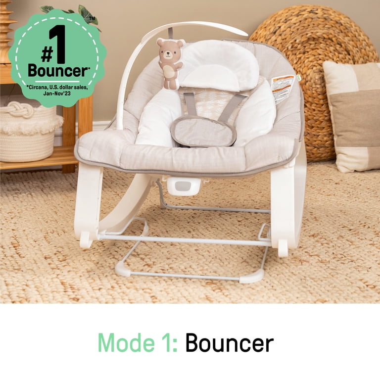 Ingenuity Keep Cozy 3-in-1 Vibrating Infant & Toddler Baby Bouncer