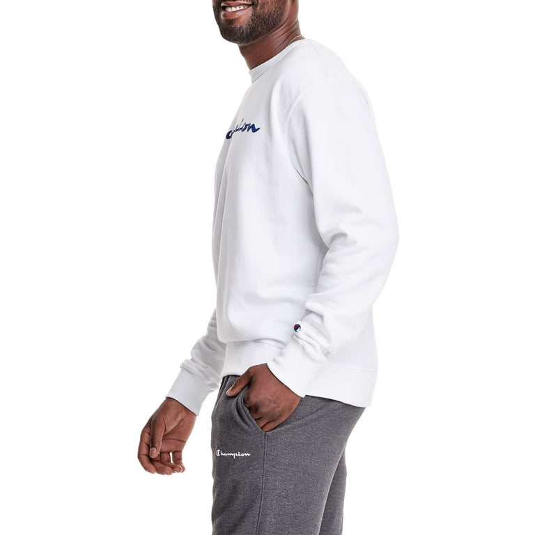 Champion Men's and Big Men's Powerblend Logo Crewneck Champion Men's and Big Men's Powerblend Logo Crewneck