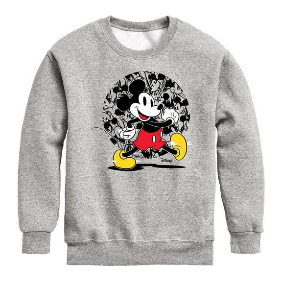 Disney - Mickey & Friends - Happy Mickey - Toddler And Youth Long Sleeve Graphic T-Shirt