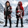 thumbnail image 2 of Toddler Boys Long Sleeve Shirt Tees with Nordic Mythology Theme Print Cozy Cardigan without Buttons Or Zipper Tops Size 2-3T, 2 of 4