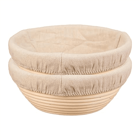 New Arrivals 2PCS Bread Proofing Basket Cloth Cover Combination, Protection Basket, Baking Bowl for Sourdough Fermentation