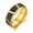 Gold, variant on GY Black and Gold Plated Ring 8mm Tungsten Carbide Ring for Men Wedding Band Man Ring
