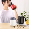 thumbnail image 2 of Injueey Frasco al vacío taza de café de acero inoxidable portátil hogar Camping senderismo viaje interior exterior botella de agua aislada taza Juegos de servir café y té Rojo 350ml Injueey HA071847-06, 2 of 6