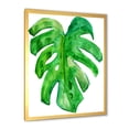 thumbnail image 2 of Designart 'Close Up Of Tropical Leaf Of Monstera I' Farmhouse Framed Art Print, 2 of 4