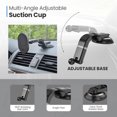 thumbnail image 3 of Mighty Mount Magsafe Support Magnétique avec Ventouse Réglable Multi-Angle, 3 of 8