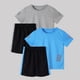 thumbnail image 4 of Odeerbi Conjunto Atlético de Malla de Niños de 2 Paquetes 5-14 Años, Ropa Deportiva de Tira Reflectante Seca Rápida de 2 Piezas Camiseta Shorts Outfits, 4 of 8