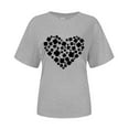 thumbnail image 4 of Pxiakgy Vente Chaude! T-Shirt Trèfle de la Saint-Patrick pour Femmes Chanceux Irlandais Manches Courtes T-Shirt Graphique Trèfle Mode Décontractée Imprimé Amour Col Rond Manches Courtes T-Shirt, 4 of 4