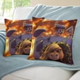 thumbnail image 3 of Bebé Jefe: Niña Blanca Fundas de almohada de terciopelo con tema, regalos de funda de almohada, decoración para el hogar, cojín de lanzar, regalo de cumpleaños para fans y parejas. 50cm x 50cm., 3 of 6