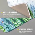 thumbnail image 3 of Winter Forest Dish Drying Mats - Snowflake Birds Dish Drainer Mat 16x18 Welcome Christmas Dish Draining Mat Watercolor Wildlife Tree Drying Pad for Kitchen Counter Sink, 3 of 6