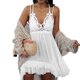 thumbnail image 2 of Vestido de encaje con estampado de honda sin mangas con cuello en V de playa informal de verano para mujer Fridja  hjkh5241, 2 of 5
