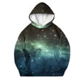 thumbnail image 3 of Enjoytime Hoodies for Girls Printed Long Sleeve Pullover Sweatshirt Fall Winter Fashion Casual Kids Clothes with Pocket, 3 of 7