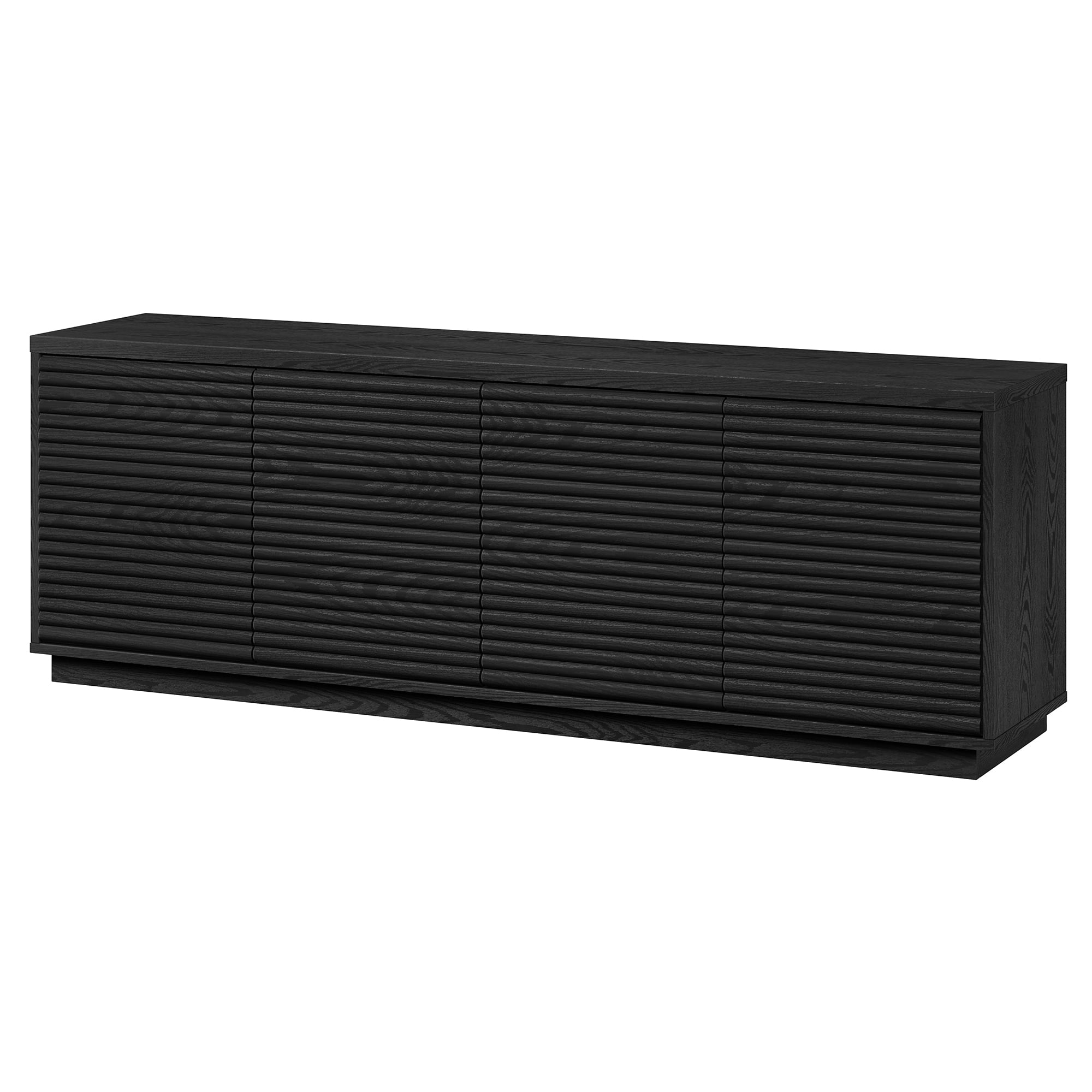 Tullis Rectangular TV Stand for TV's up to 78" in Black Grain