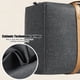 thumbnail image 4 of Bolsa de almacenamiento de gran capacidad con asas extendidas - Bolsa de tela gris de 75x50x25cm para ropa, mantas y colchas - Plegable, impermeable y cremallera resistente, 4 of 9