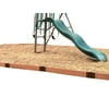 Frame It All Tool-Free Classic Sienna Straight Playground Border 16 ft - 2" profile