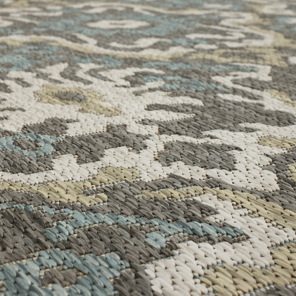 Mohawk Home Ravello Outdoor Area Rug, Light Grey, 4' x 5' 6"