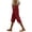 Z80 Wine-Capris Pants for Women, variant on Mifsaly Capris Pants for Women Elastic Waist Cotton Linen Cropped Pant Lightweight Relaxed Fit Summer Vacation Clothes with Pockets Khaki,S