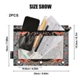 thumbnail image 3 of Mandala Floral 2 Pack Pencil Pouch for 3 Ring Binder Smooth Zipper Folders with Pockets Clear Window Pencil Case, 3 of 6