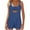 Blue, variant on ABATAB Women's Summer Rompers Sleeveless Built in Bra Jumpsuit Wide Leg Beach Romper Travel Vacation Outfits