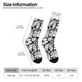 thumbnail image 2 of Balery Tropical Leaves Calcetas Largas con Estampado para Hombre y Mujer – Suaves y Transpirables, Talla Única (US 5-11), 2 of 6