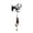 B, variant on HHJZPR Halloween Metal Dead Tree Branch Hanging Bell Decor, 7.87in No Drill Acrylic Ghost Black Cat Silhouette Wind Chime Ornament, Gothic Front Door Wall Hanging Decor