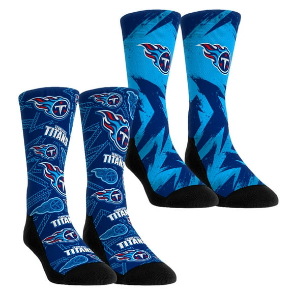 Unisex Rock Em Socks Tennessee Titans Gameday Two-Pack Crew Socks Set
