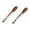 A, variant on 9/12 Inch Walnut Wood Handle Stainless Steel BBQ Tongs, 2 PC Multi Purpose Kitchen Grilling Food Clips