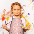 thumbnail image 2 of Pink Cow Strawberry Pattern Kids Aprons for Girls and Boys,Adjustable Neck Strap Toddler Aprons for Kids Cooking Baking, 2 of 6
