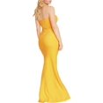 thumbnail image 2 of B. Darlin Womens Strapless Long Evening Dress Yellow 13/14, 2 of 2