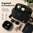 thumbnail image 7 of Lockable Storage Bag with Combination Lock, Carbon Lined Organizer with Metal Tray and Shoulder Strap, Black, 7 of 7