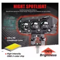 thumbnail image 4 of Par Faros Auxiliares Lupa Led Focos Luz 240w Para Coche Moto, 4 of 8
