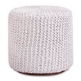 thumbnail image 3 of Loft Lyfe Ezio Coton 3-en-1 Pouf/pouf/table de Bout, Blanc, 3 of 7