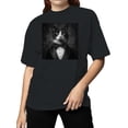 thumbnail image 2 of Dapper Cat in Tuxedo Portrait Women's T-shirt, 2 of 3