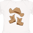 thumbnail image 4 of Inktastic Western Style Boy Boots Boys or Girls Long Sleeve Baby Bodysuit, 4 of 5