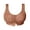 Caramel, variant on MIOTAN Women's Plus Size Bras No Underwire Non-Padded Bras with Front Closure,Adjustable shoulder straps for Everyday Curvy Women Friendly Bras, Comfortable Lingerie
