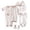White, variant on Newborn Boy Clothes Unisex 8PCS Soft Organic Cotton Cute Coming Home Outfit Baby Clothes Baby Boy Gift Set,White,0-3 Months