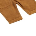 thumbnail image 3 of Baby Girl Boy Velvet Strap Suspender Overalls Pant Solid Jumpsuit Bib Pants One-Piece Spring Fall Clothes, 3 of 7