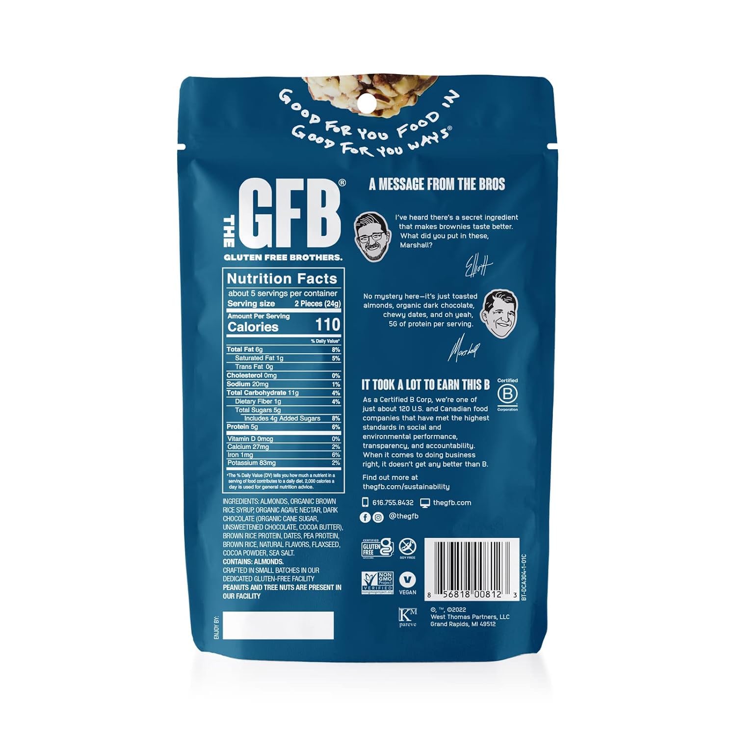 The Gluten Free Brothers - Dark Chocolate Almond Bites