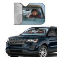 thumbnail image 4 of Windshield Sun Shade Foldable Car Front Window Sunshade For Car Suv Trucks Vans - Best Heat Shield Blocker Visor Cover Blocks Uv Rays And Keeps Your Vehicle Cool-Small, 4 of 5