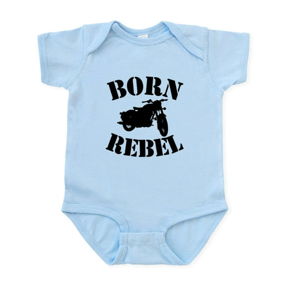 CafePress - Born Rebel Body Suit - Baby Light Bodysuit, Size Newborn - 24 Months