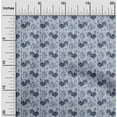 thumbnail image 2 of oneOone Cotton Poplin Twill Grayish Blue Fabric Birds Rooster Quilting Supplies Print Sewing Fabric By The Yard 56 Inch Wide, 2 of 5