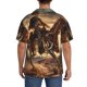thumbnail image 3 of Balery Western Skeleton Cowboy Horse Camisa Casual de Manga Corta con Botones para Hombre, Texturizada, Estilo Cubano, para Playa, Verano-4X-Large, 3 of 5