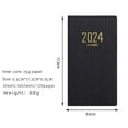 thumbnail image 6 of Colaxi 2 X 2024 Planner, Academic Planner, 12 Months January to December, Agenda Notebook, 2024 Appointment Book for Business Office, Gift , Black, 2 Pcs, 6 of 6