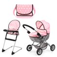 thumbnail image 1 of Cochecito de Juguete Bayer Cozy Juego de 3 Piezas Rosa Gris Estrellas, 1 of 6