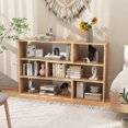 thumbnail image 4 of Costway 6-Open Shelf Bookshelf Storage Display Stand Corner Bookcase Home Office, 4 of 10