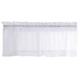 thumbnail image 1 of Stylemaster Elegance Sheer Voile Straight Valance, 60"" x 14"", White, 1 of 2