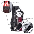 thumbnail image 3 of Bolso de correa transparente, pequeña mochila cruzada de PVC aprobada por el estadio, pecho casual transparente, 3 of 5
