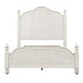 thumbnail image 5 of Farmhouse Reimagined White Queen Poster Bed, 5 of 6