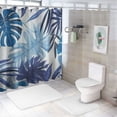 thumbnail image 7 of Orinice Bathroom Fabric Shower Curtain Botanical Colorful Tropical Flowers Jungle Leaves Blossom Aloha Bird Paradise Nature Design Flora Curtains Durable Waterproof Bath Curtain Set with Hooks  60x72, 7 of 7